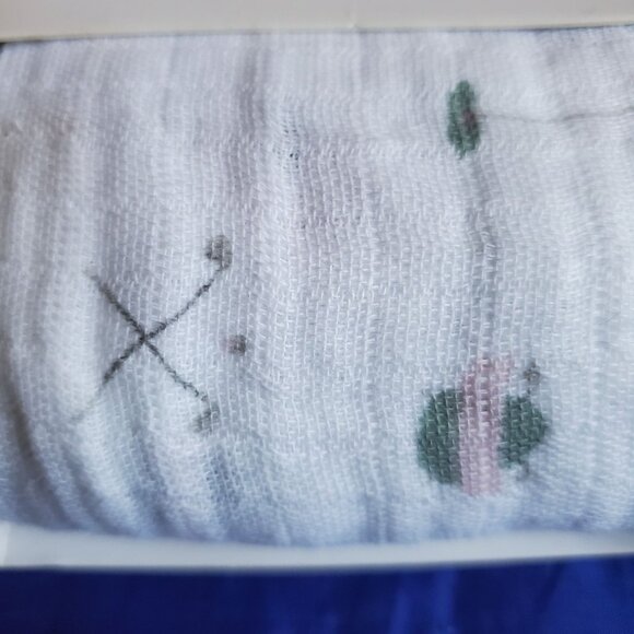 2 NWT Kyle & Deena PINK Baby Blankets Golf Themed 100% Soft Cozy Cotton Muslin - Picture 8 of 11